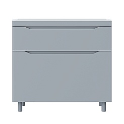 Vivon Тумба с раковиной Shelly 90 серая матовая – фотография-4